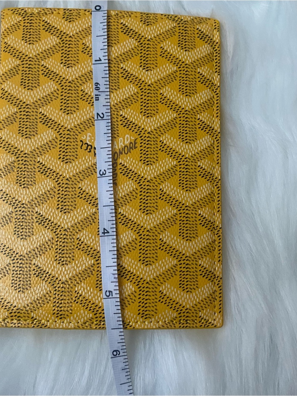 Yellow Patterned Passport Holder - Picture 2 of 5